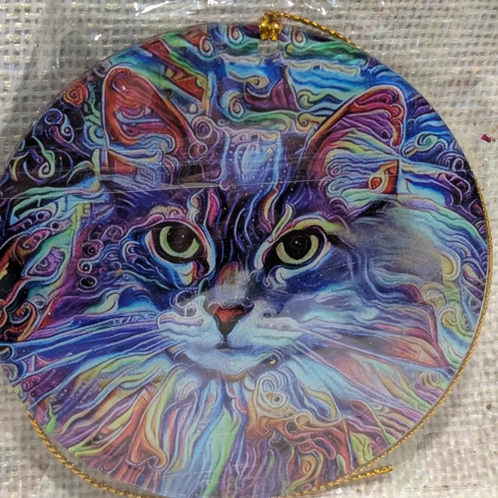 🚨 $5 w/Bundle 2+Items 🔥Colorful Cat Hanging Ornament Decor